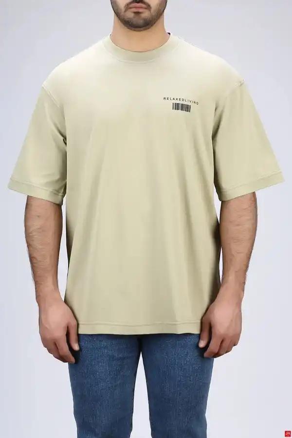 تیشرت مردانه یقه گرد چاپی جی پی ای JPA کد - 04326