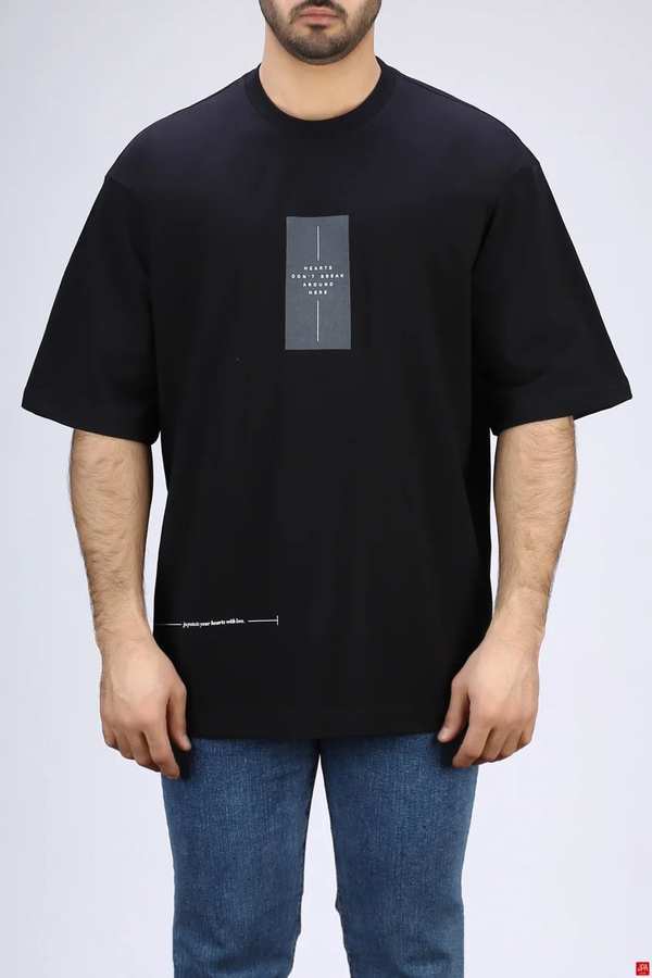 تیشرت مردانه یقه گرد چاپی جی پی ای JPA کد - 04333