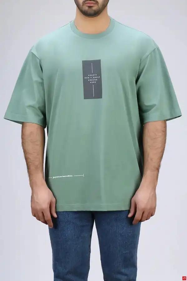 تیشرت مردانه یقه گرد چاپی جی پی ای JPA کد - 04333