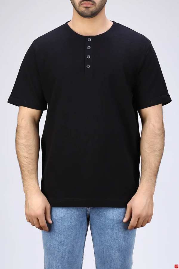 تیشرت مردانه یقه گرد طرحدار رگولار جی پی ای JPA کد - 04027