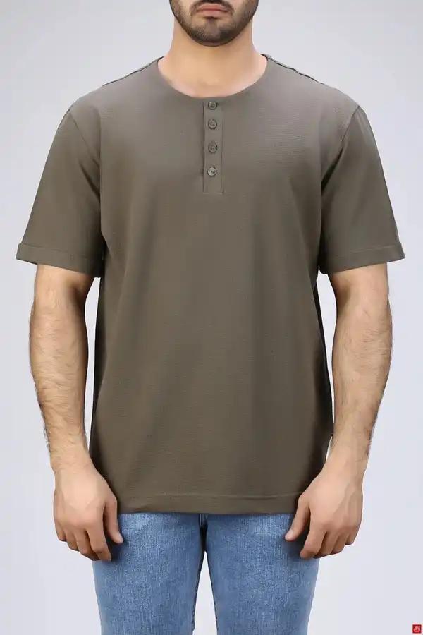 تیشرت مردانه یقه گرد طرحدار رگولار جی پی ای JPA کد - 04027