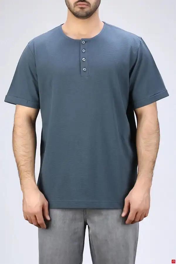 تیشرت مردانه یقه گرد طرحدار رگولار جی پی ای JPA کد - 04027