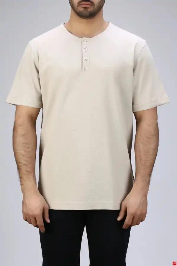 تیشرت مردانه یقه گرد طرحدار رگولار جی پی ای JPA کد - 04027