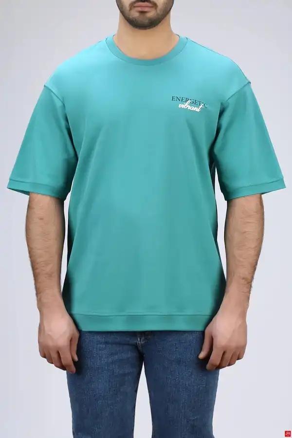 تیشرت مردانه یقه گرد چاپی - گلدوزی رگولار جی پی ای JPA کد - 04280