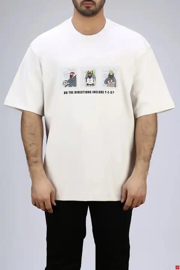 تیشرت مردانه یقه گرد چاپی جی پی ای JPA کد - 04281