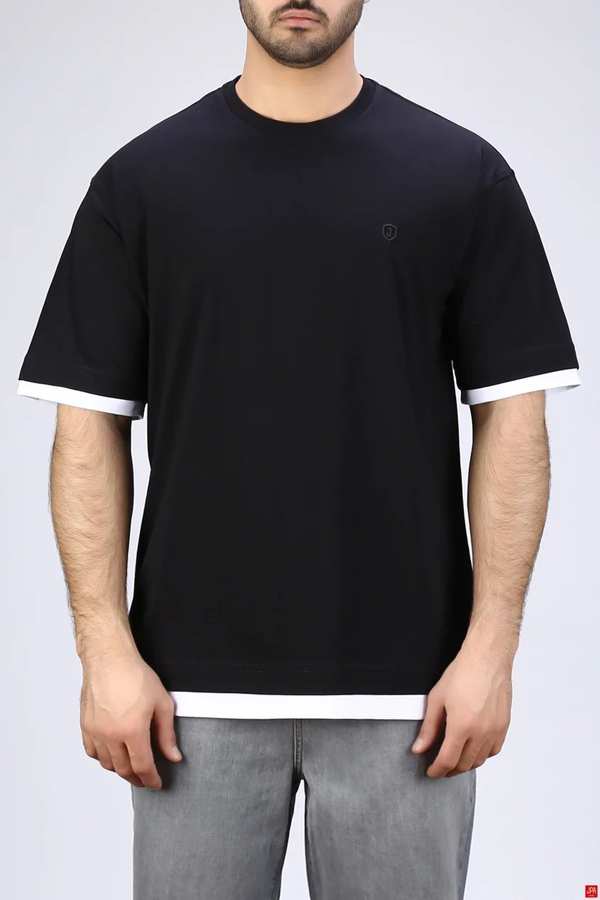 تیشرت مردانه یقه گرد چاپی رگولار جی پی ای JPA کد - 04335