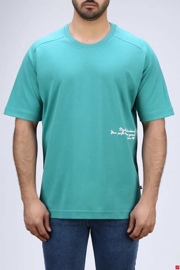 تیشرت مردانه یقه گرد چاپی رگولار جی پی ای JPA - کد 04303