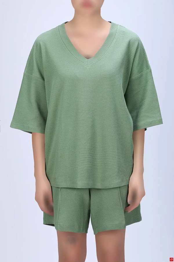 ست تیشرت و شلوارک زنانه راحتی طرحدار جی پی ای JPA - کد 04493