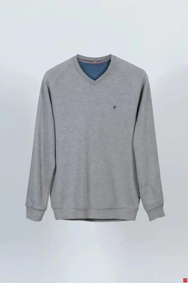 بلوز مردانه ملانژ روشن جی پی ای JPA کد 02056