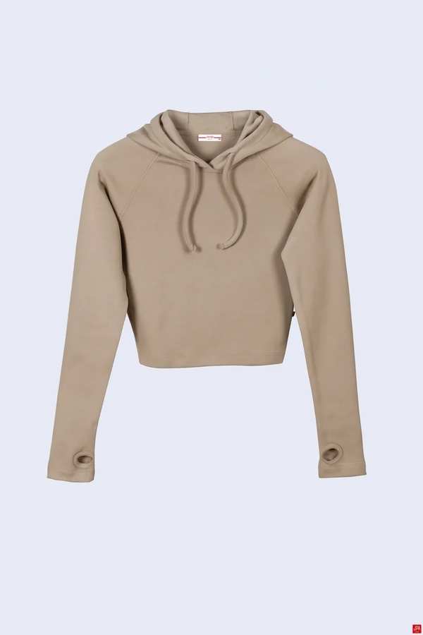 هودی زنانه کرم تیره جی پی ای JPA کد 02082