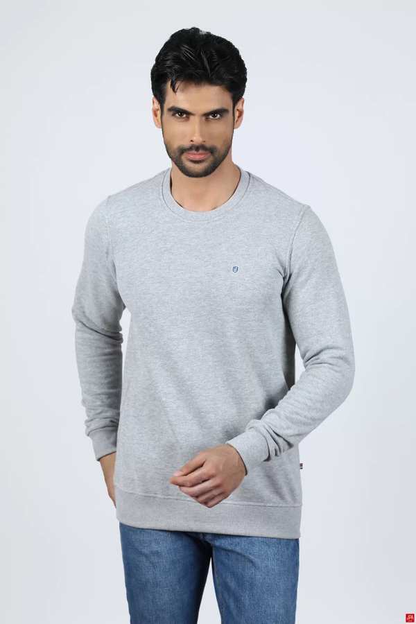 بلوز مردانه ملانژ روشن جی پی ای JPA کد 02058