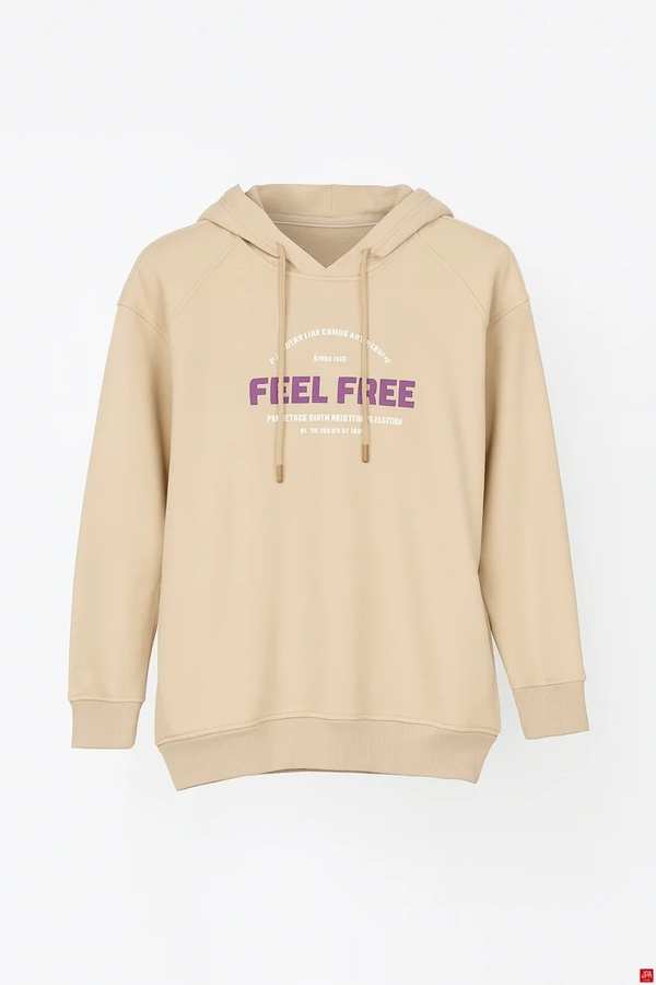 هودی زنانه کرم روشن جی پی ای JPA کد 02068