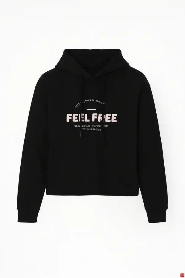 هودی زنانه مشکی جی پی ای JPA کد 02068