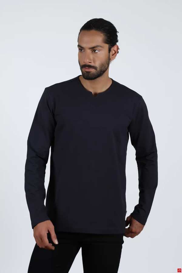 بلوز مردانه زغالی جی پی ای JPA کد 02152