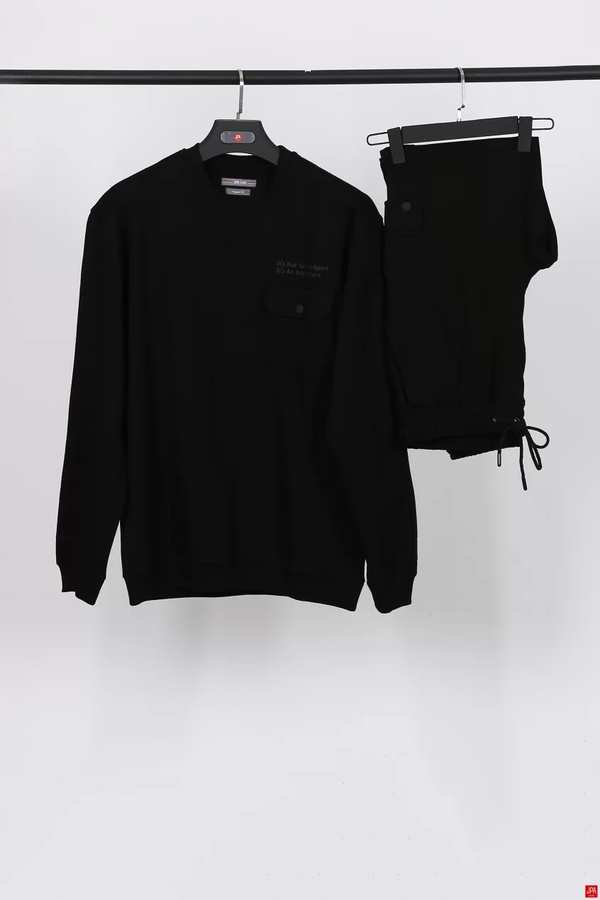 ست بلوز و شلوار مردانه مشکی جی پی ای JPA کد 02099