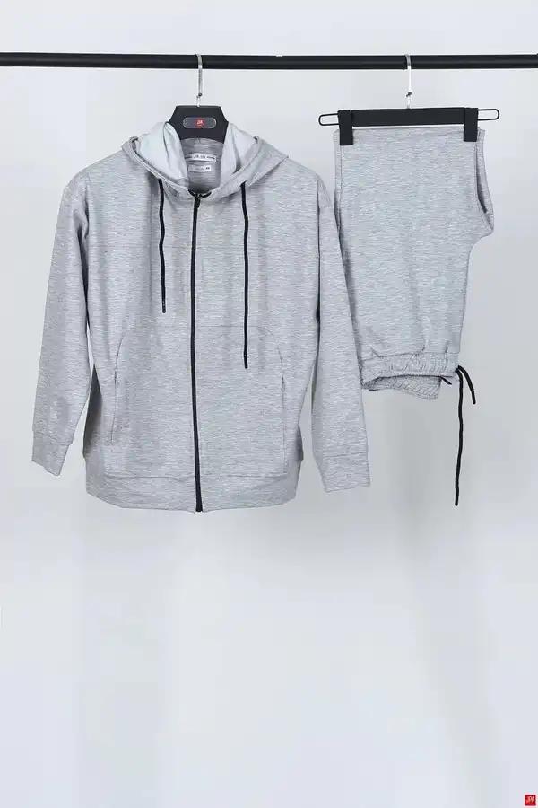 ست سویشرت و شلوار زنانه ملانژ روشن جی پی ای JPA کد 02079