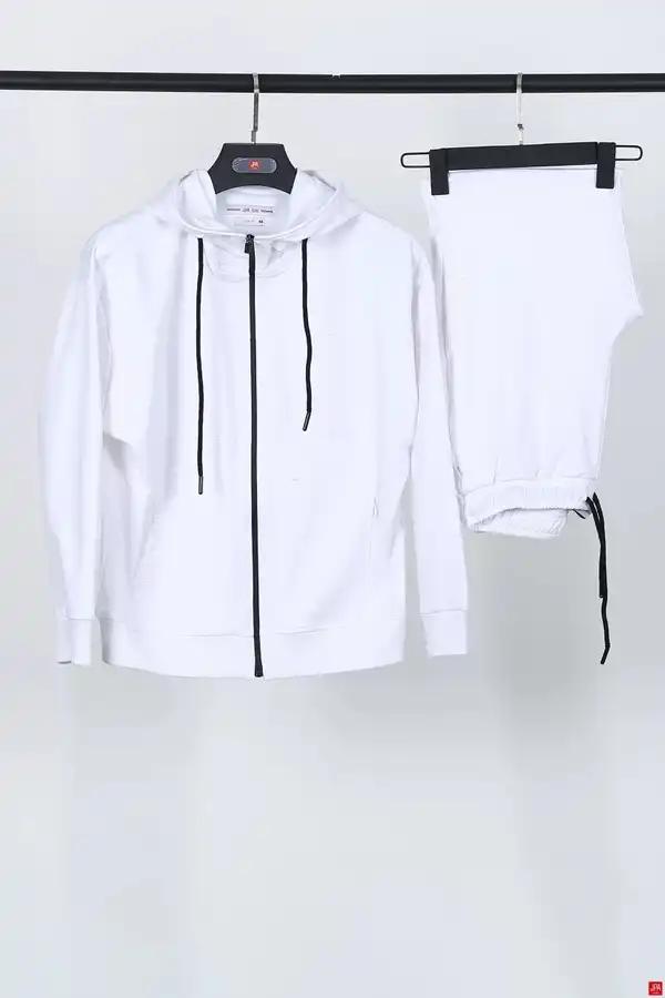 ست سویشرت و شلوار زنانه سفید جی پی ای JPA کد 02079