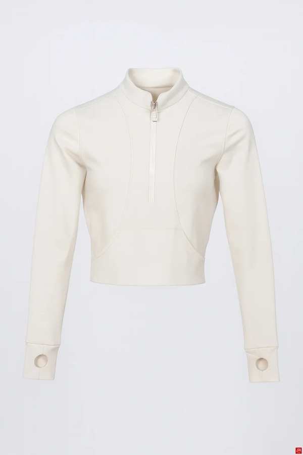 بلوز زنانه نیم زیپ اسلیم استخوانی جی پی ای JPA کد 02083