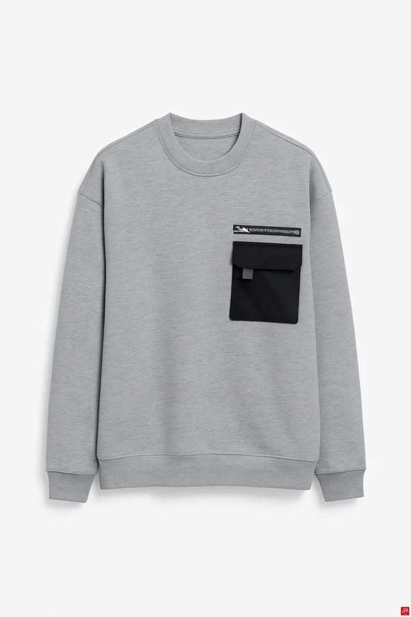 بلوز مردانه ملانژ روشن جی پی ای JPA کد 02132