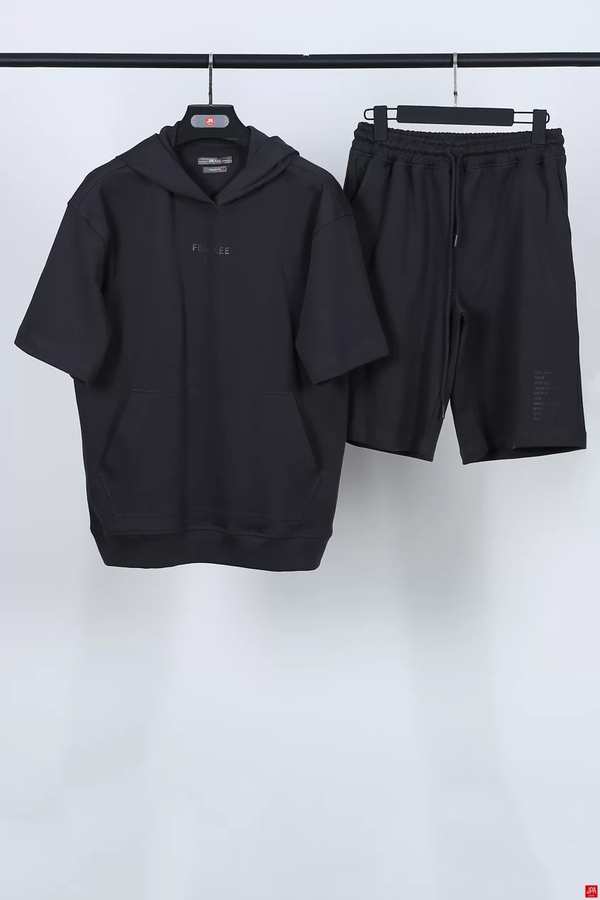 ست هودی و شلوارک مردانه طوسی تیره جی پی ای JPA کد 02144