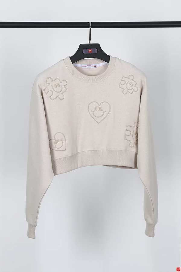 بلوز زنانه کرم تیره جی پی ای JPA کد 02178