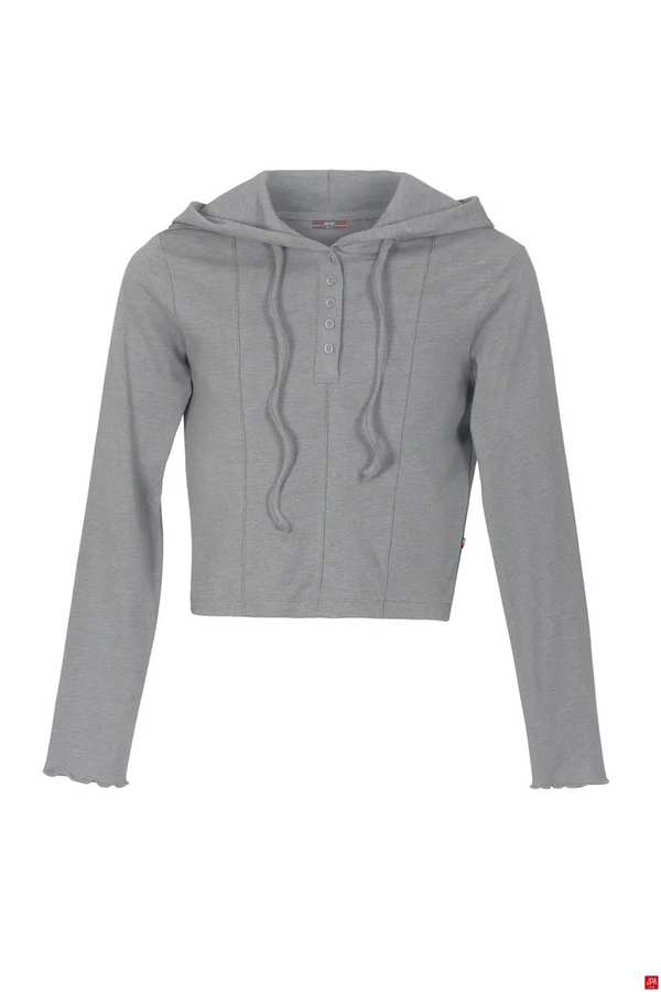 هودی زنانه کلاهدار اسلیم ملانژ روشن جی پی ای JPA کد 02110