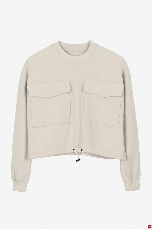 بلوز زنانه کرم تیره جی پی ای JPA کد 02182