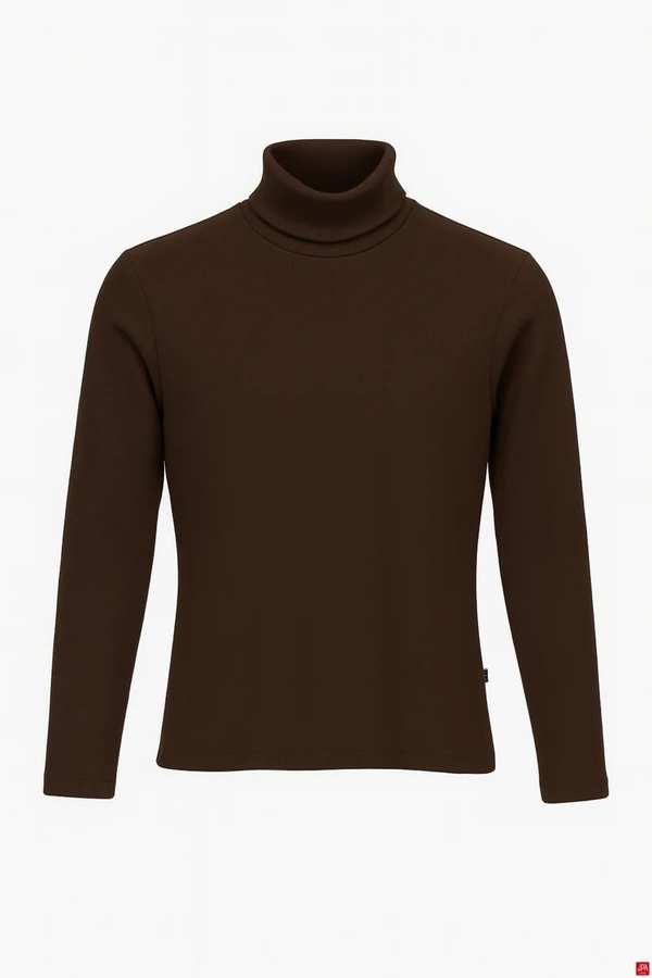 بلوز زنانه یقه اسکی قهوه ای جی پی ای JPA کد 02221