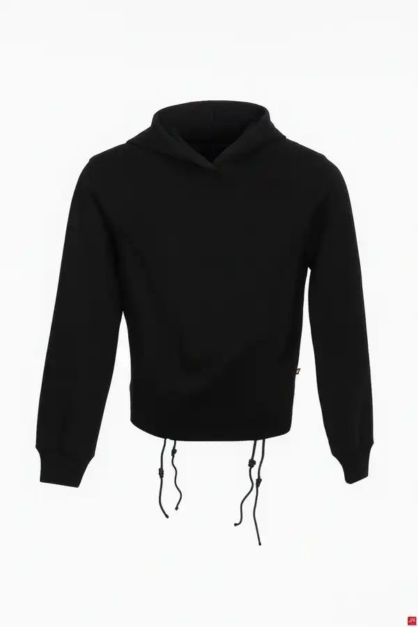 هودی زنانه کلاهدار اسلیم مشکی جی پی ای JPA کد 02111