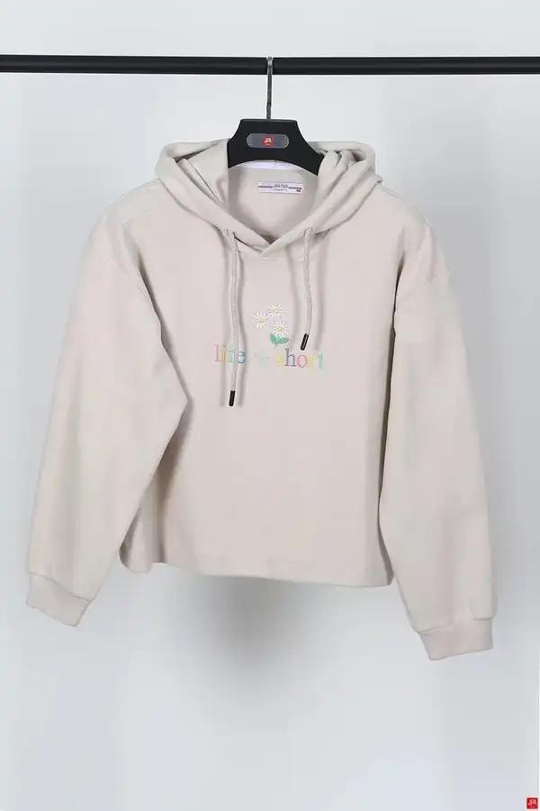 هودی زنانه کرم تیره جی پی ای JPA کد 02183