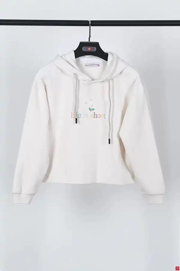 هودی زنانه کرم روشن جی پی ای JPA کد 02183