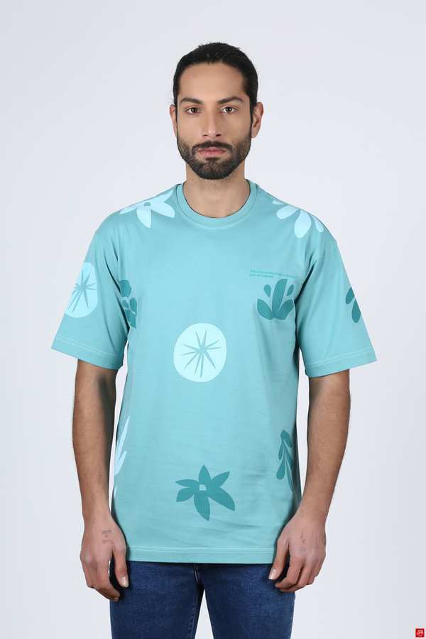 تی شرت مردانه سبز آبی جی پی ای JPA کد 02285