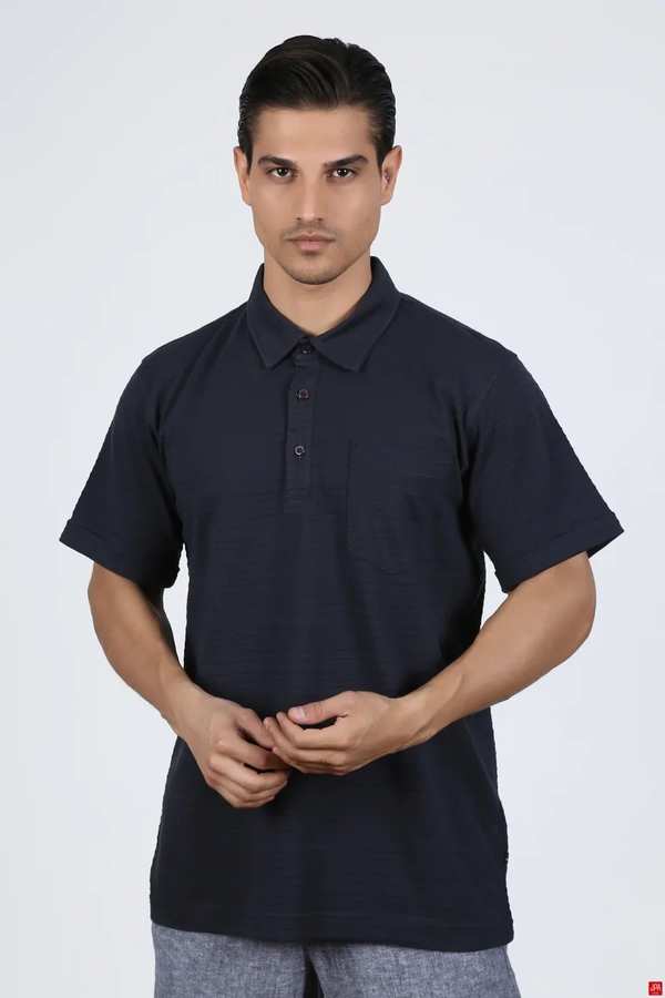 پولوشرت مردانه زغالی جی پی ای JPA کد 02306