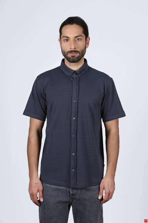 پیراهن مردانه زغالی جی پی ای JPA کد 02297