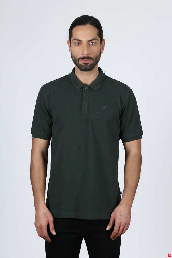 پولوشرت مردانه سبز تیره جی پی ای JPA کد 02299
