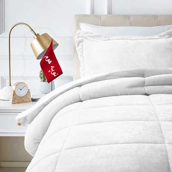 روتختی مینیمال کتان مخمل طرح مربع نوپه هوم