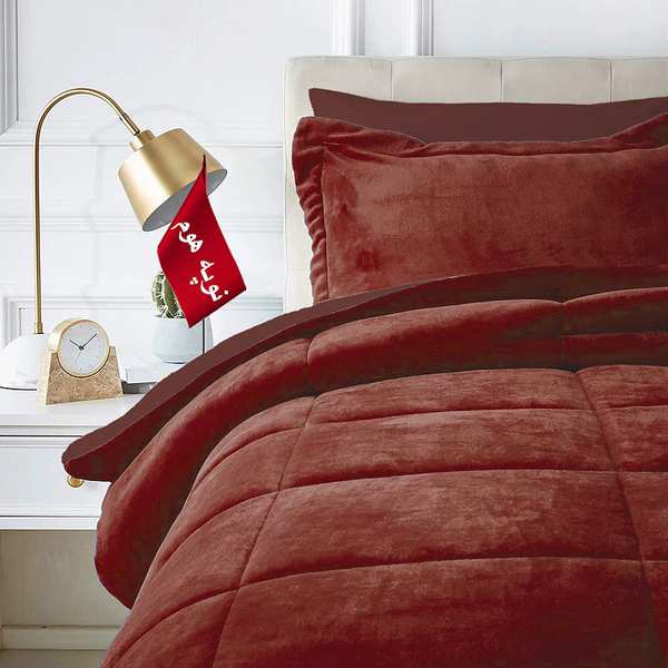 روتختی مینیمال کتان مخمل طرح مربع نوپه هوم