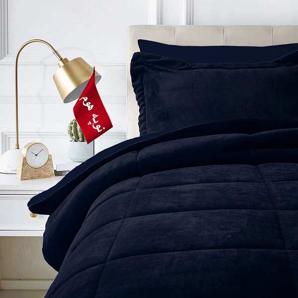 روتختی مینیمال کتان مخمل طرح مربع نوپه هوم