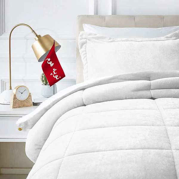 روتختی مینیمال کتان مخمل طرح مربع نوپه هوم