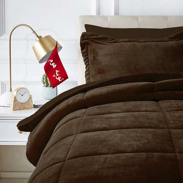 روتختی مینیمال کتان مخمل طرح مربع نوپه هوم