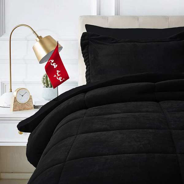 روتختی مینیمال کتان مخمل طرح مربع نوپه هوم