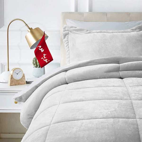 روتختی مینیمال کتان مخمل طرح مربع نوپه هوم