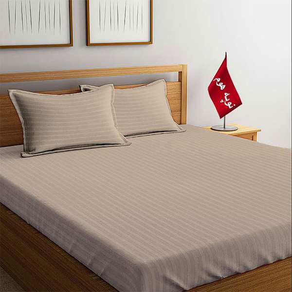 سرویس ملحفه و روبالشتی مینیمال هتلی راه راه نوپه هوم