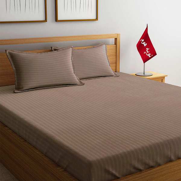 سرویس ملحفه و روبالشتی مینیمال هتلی راه راه نوپه هوم