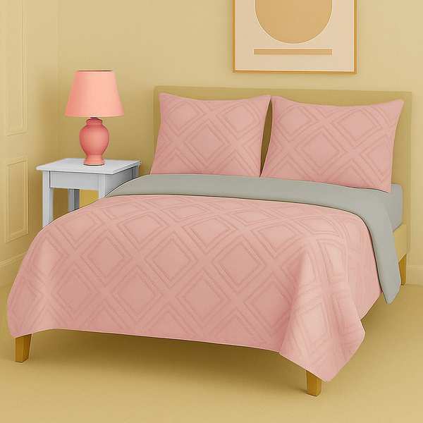 سرویس روتختی کاوری مینیمال طرح برجسته لوزی درشت نوپه هوم