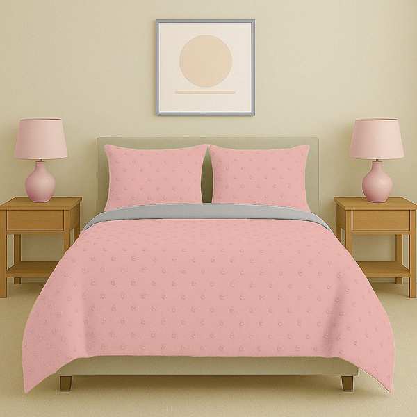 سرویس روتختی کاوری مینیمال طرح برجسته خال خالی نوپه هوم