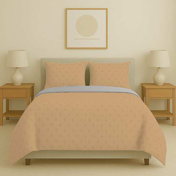 سرویس روتختی کاوری مینیمال طرح برجسته خال خالی نوپه هوم