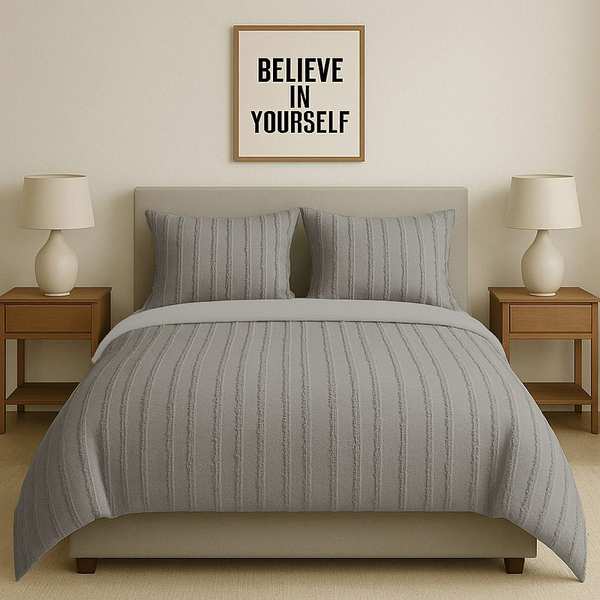 سرویس روتختی کاوری مینیمال طرح برجسته راه راه نوپه هوم