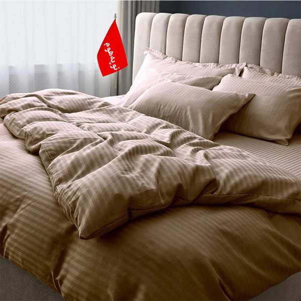 سرویس روتختی کاوری طرح بیسیک راه راه هتلی نوپه هوم