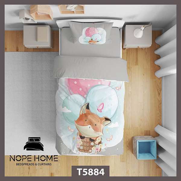 روتختی کودک طرح بچگانه روباه کد T5884 نوپه هوم